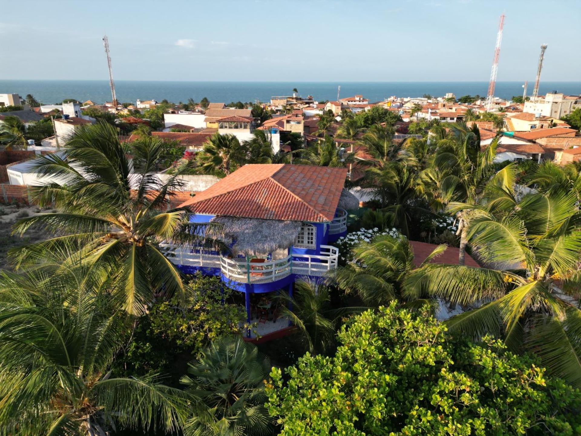 Charming Blue House With Kitchen Parking And Garden Villa Canoa Quebrada Ngoại thất bức ảnh